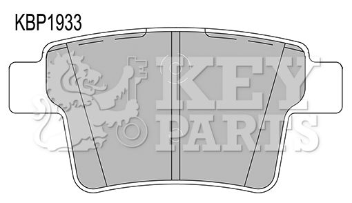 KEY PARTS stabdžių trinkelių rinkinys, diskinis stabdys KBP1933